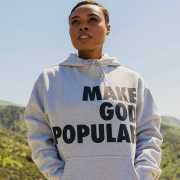 Make God Popular Hoodies (Grey) - MAKE GOD POPULAR