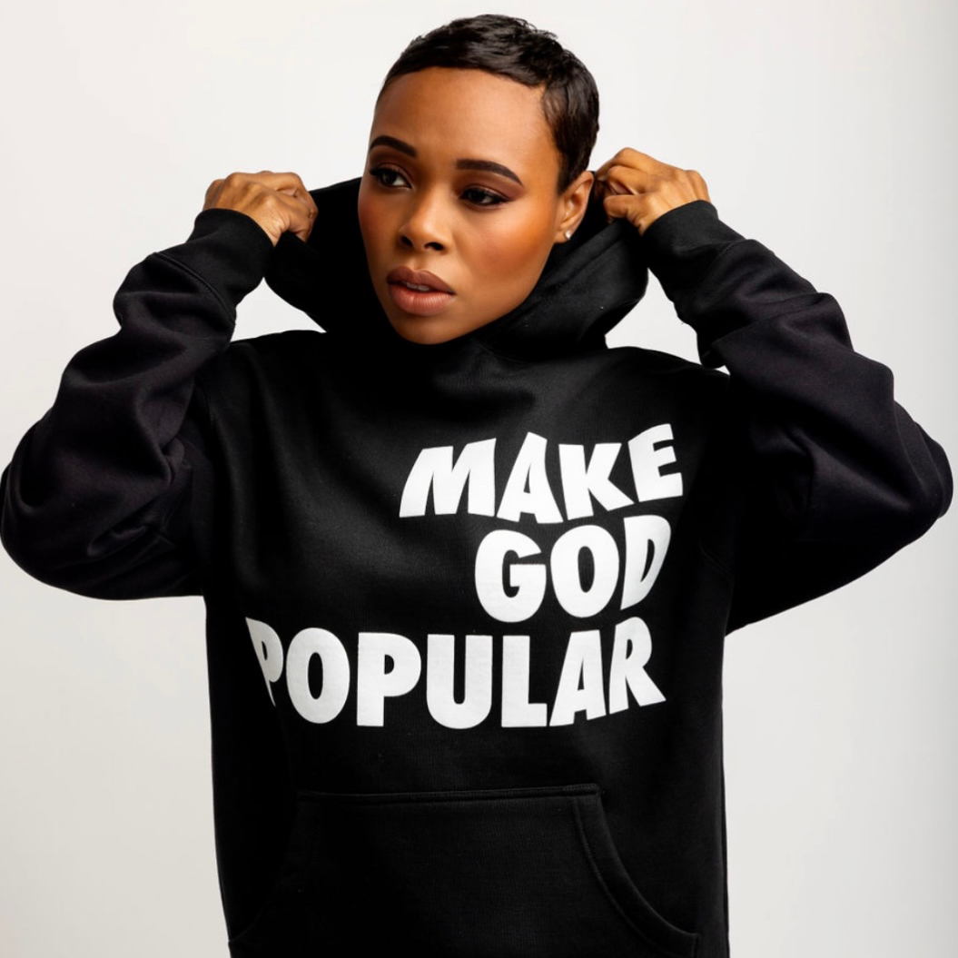 Make God Popular Hoodies (Black & White) - MAKE GOD POPULAR
