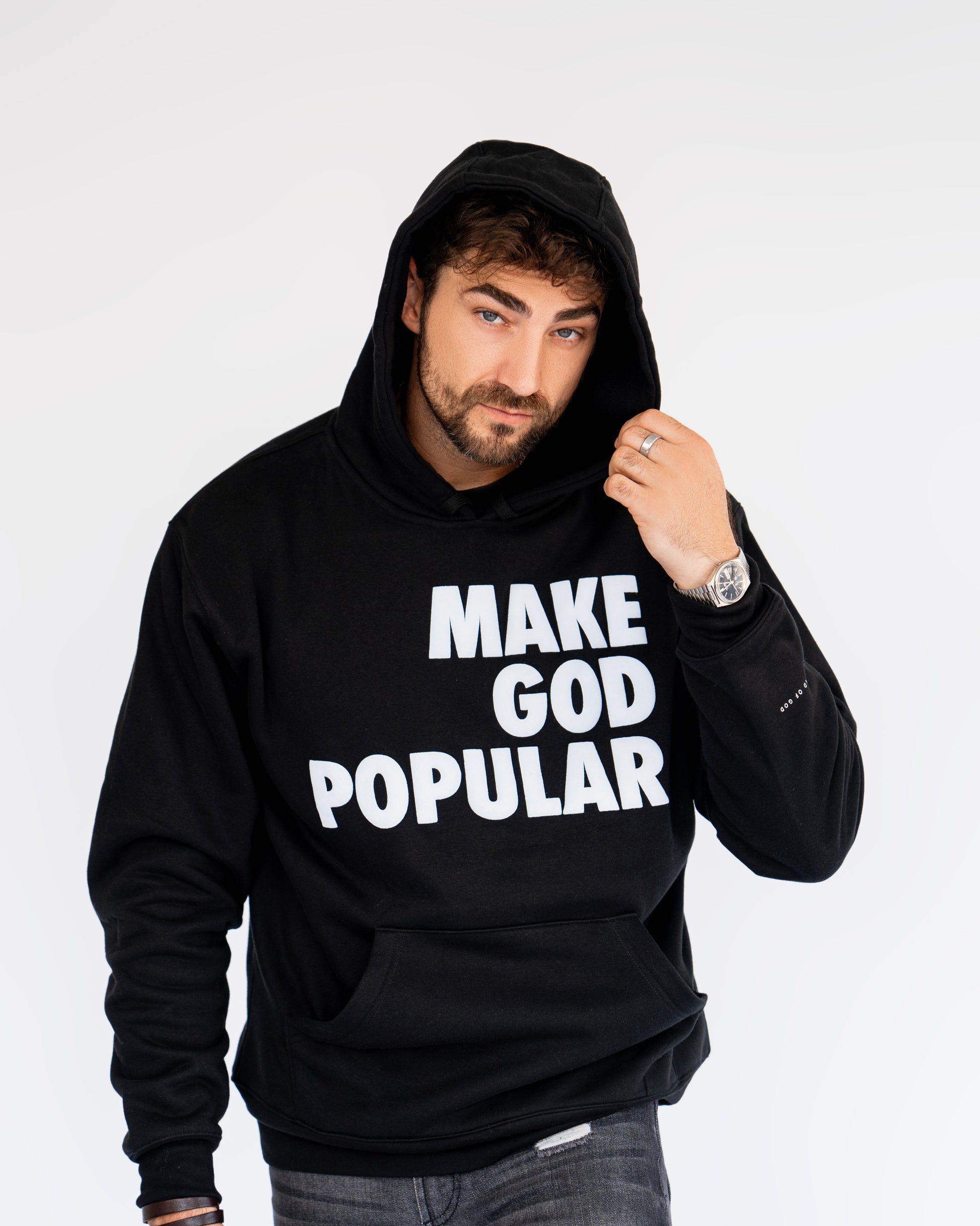 Make God Popular Hoodies - MAKE GOD POPULAR